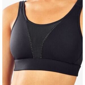 A6 NWT FABLETICS Black Zoe High Impact Sports Bra III W/Removable Cups Sz XS $60